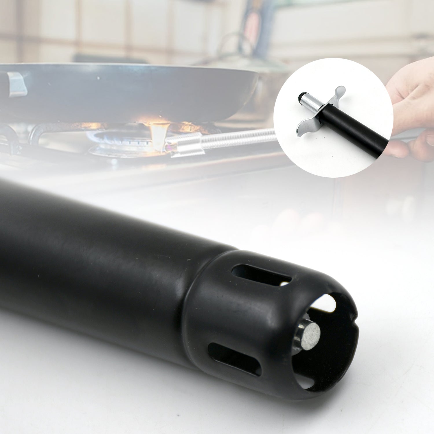 Stainless Steel Gas Lighter for Kitchen Gas Stove, Long Lasting, Unbreakable Lighters for Gas Stoves, Restaurants & Kitchen (1 Pc) Stainless Steel Gas Lighter for Kitchen Gas Stove, Long Lasting, Unbreakable Lighters for Gas Stoves, Restaurants & Kitchen (1 Pc)